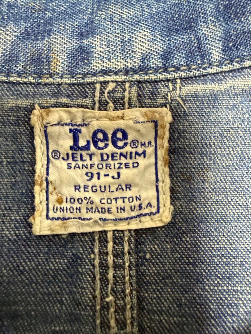 【60s】Lee 91-J デニムカバーオール ゴールデンサイズ