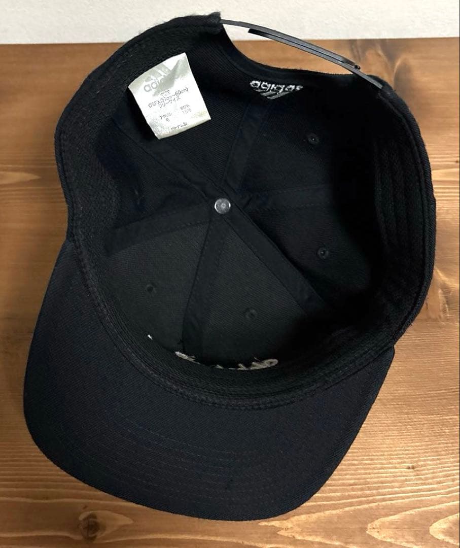 希少 adidas 神戸製鋼コベルコスティーラーズ グッズ キャップ ロゴ 黒白