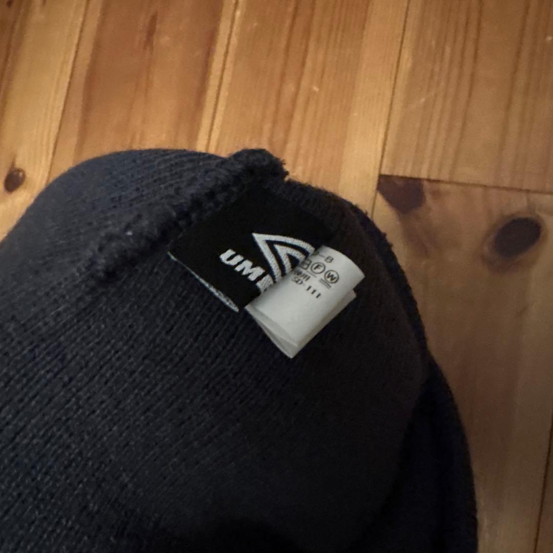 UMBRO アンブロ ニット帽 ビーニー ブラック ロゴ ストリート