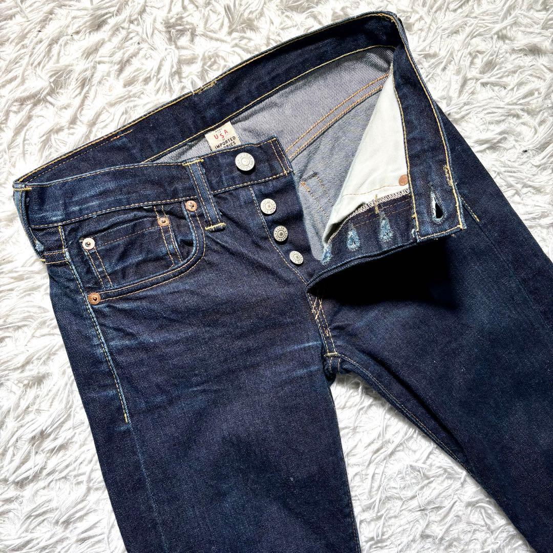 【美品】RRL ストレートデニム　USA製　24 赤耳　セルヴィッジ　ビンテージ