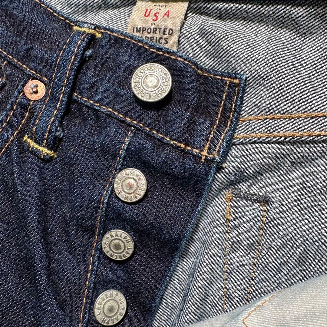 【美品】RRL ストレートデニム　USA製　24 赤耳　セルヴィッジ　ビンテージ