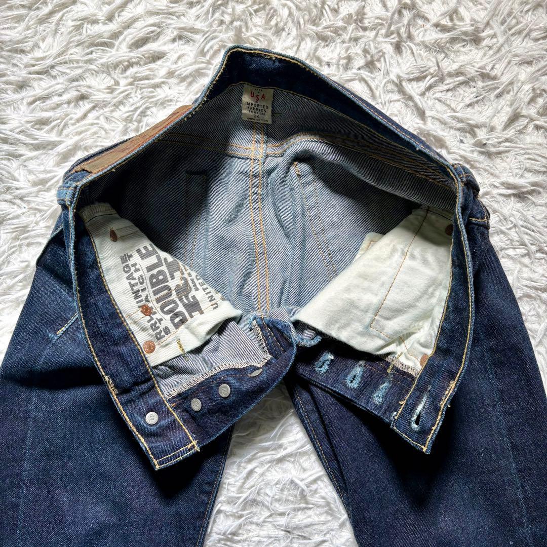 【美品】RRL ストレートデニム　USA製　24 赤耳　セルヴィッジ　ビンテージ