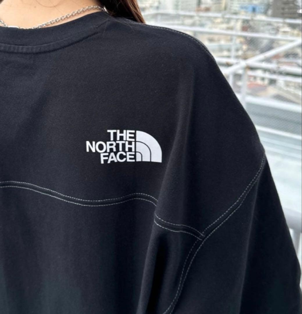 【1点のみ！】韓国限定　人気完売品　男女兼用　ノースフェイス　ステッチ Tシャツ