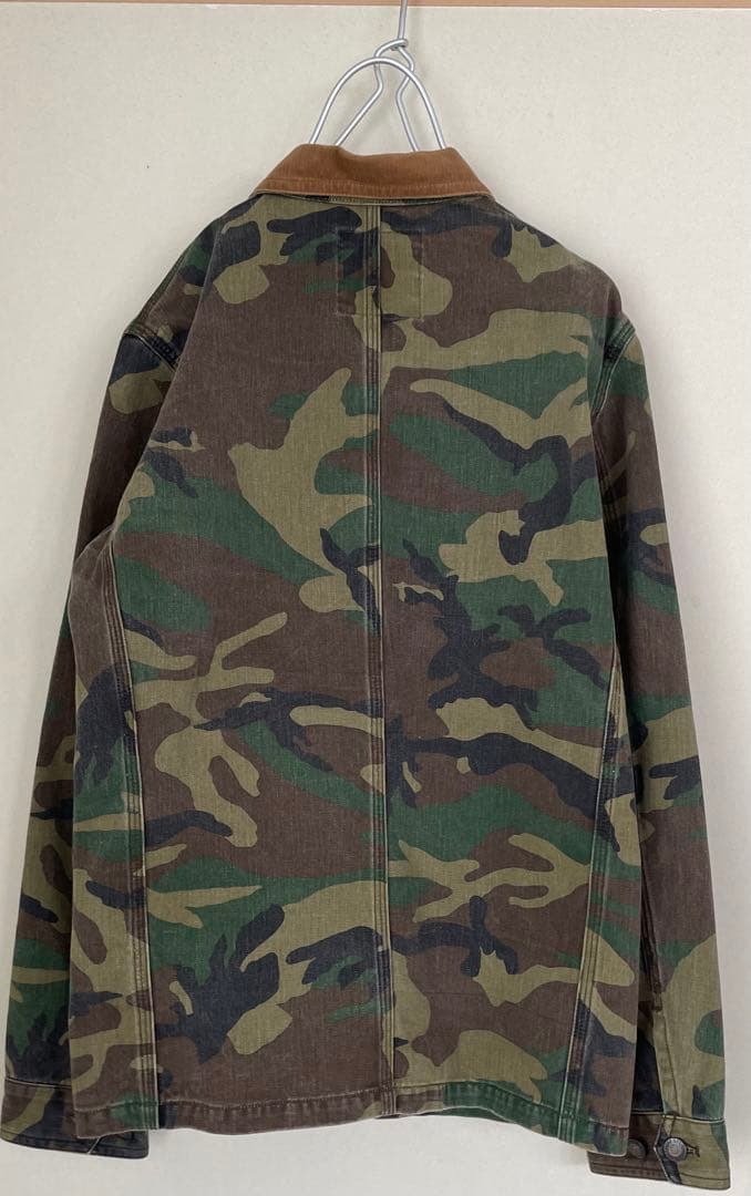 STUSSY　迷彩 カバーオール ジャケット　S（M相当のサイズ感）