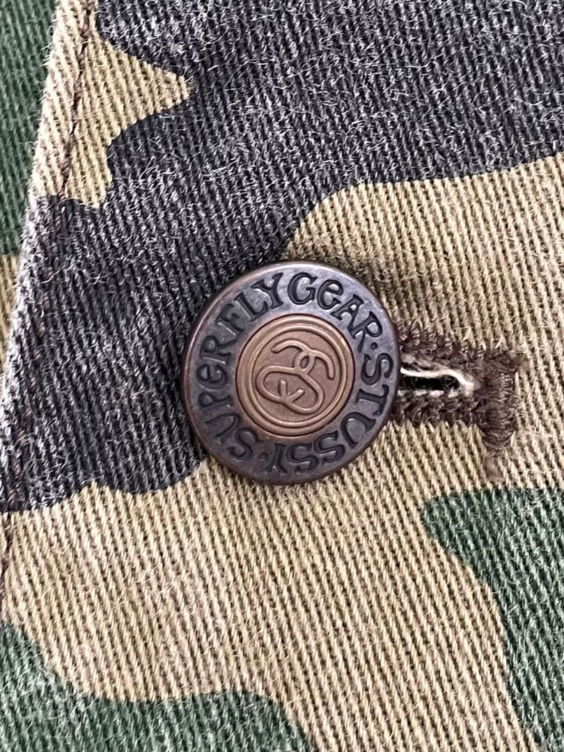 STUSSY　迷彩 カバーオール ジャケット　S（M相当のサイズ感）