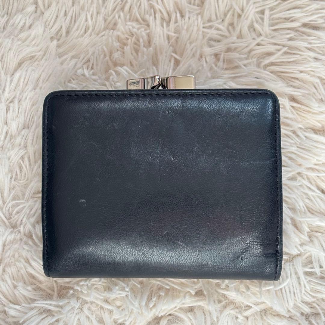 Vivienne Westwood 黒 レザー 三つ折り財布