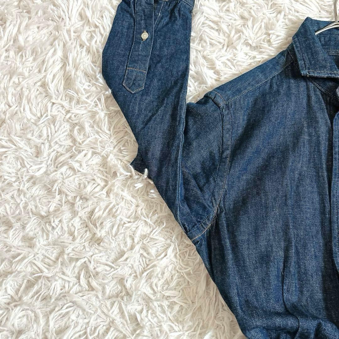 美品⁂ポロラルフローレン⁂長袖デニムシャツワンピース 膝丈　フレア　近年　S