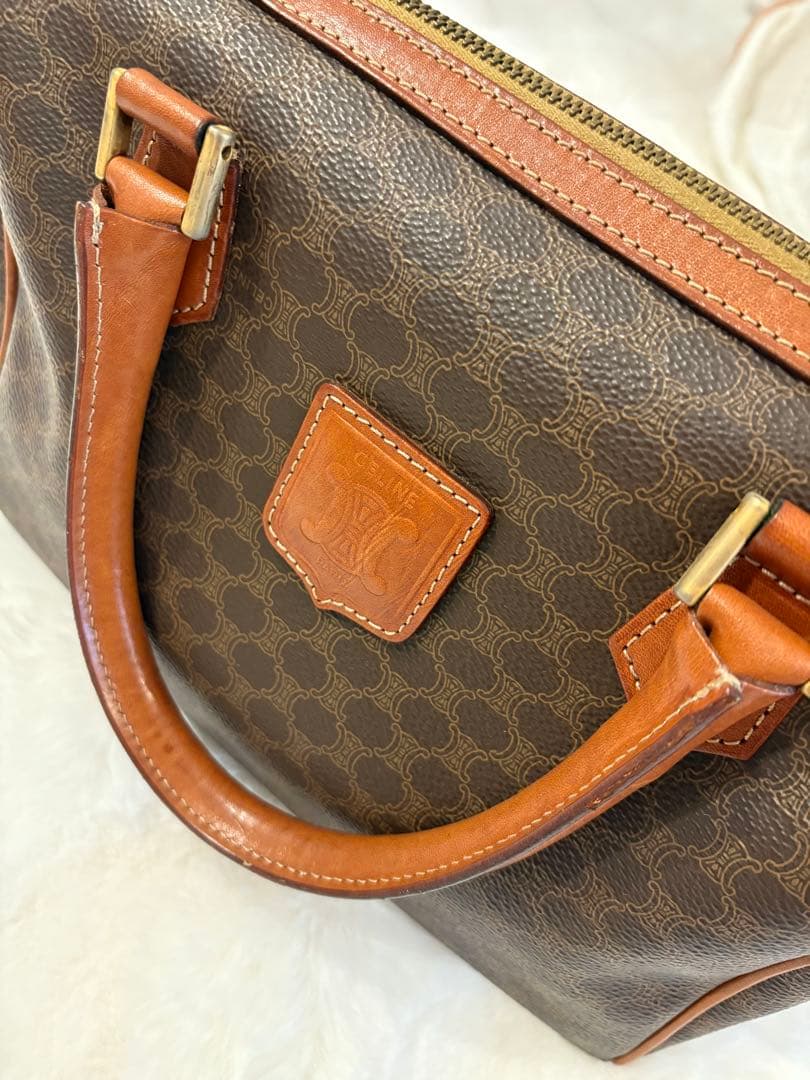 CELINE ヴィンテージ ボストン バッグ ハンドバッグ セリーヌ