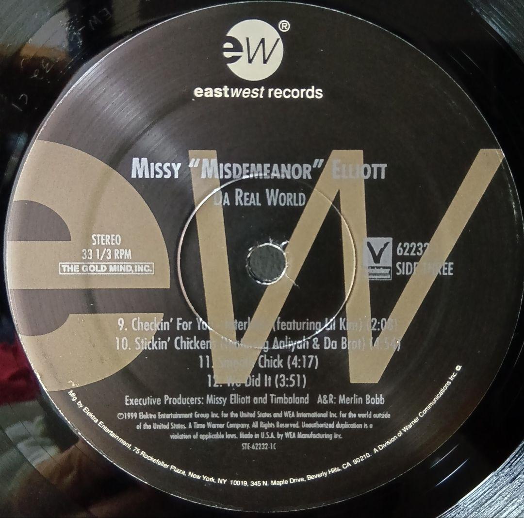 [美品]Missy Elliott/Da Real World LPレコード2枚