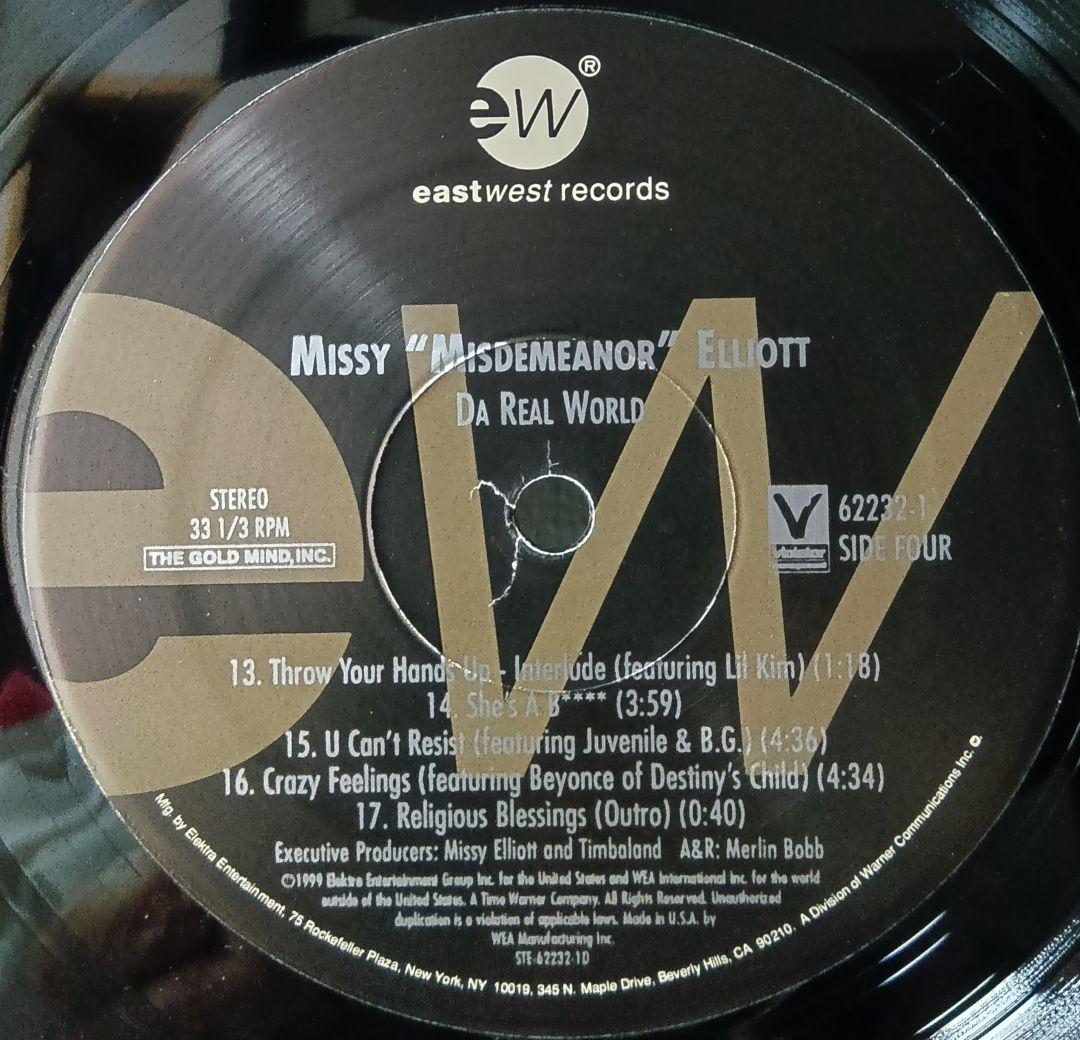 [美品]Missy Elliott/Da Real World LPレコード2枚