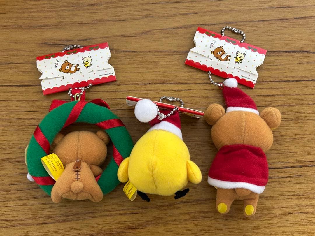 ◆リラックマ◆クリスマスぬいぐるみセット◆オーナメント 冬◆キイロイトリ◆