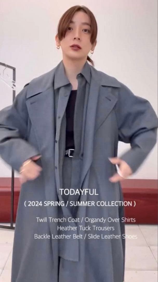 【新品未使用】TODAYFUL Twill Trench Coat 38