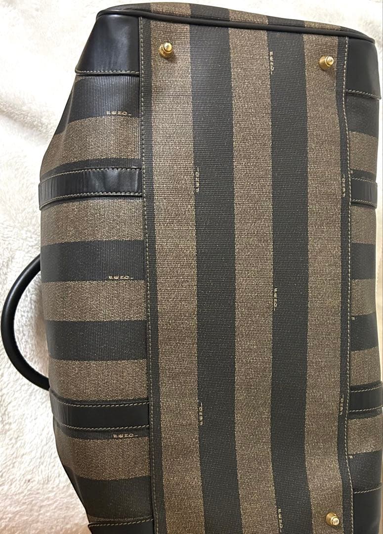 FENDI フェンディ ペカン柄 ミニ ボストンバッグ ハンドバッグ 鍵付