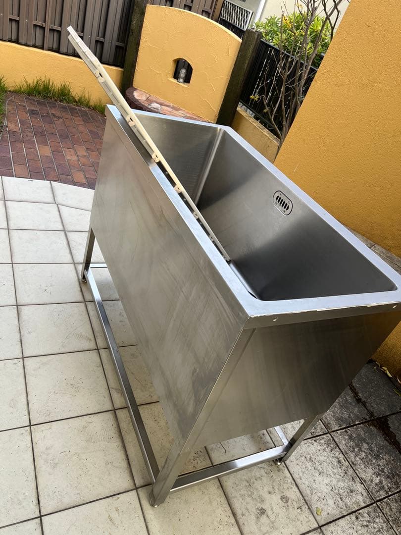 【ぴっころ！】トリミング用シンク1200サイズ排水ホース・すのこ付