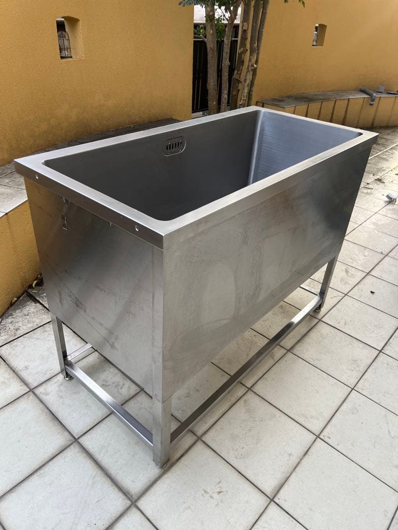 【ぴっころ！】トリミング用シンク1200サイズ排水ホース・すのこ付