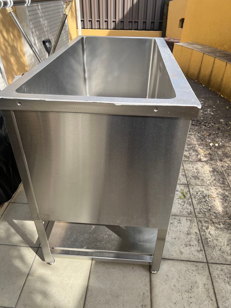 【ぴっころ！】トリミング用シンク1200サイズ排水ホース・すのこ付