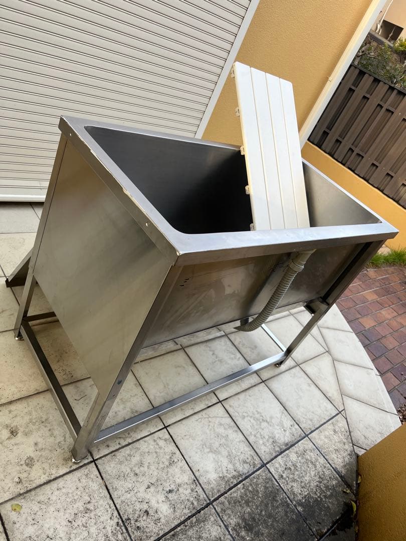 【ぴっころ！】トリミング用シンク1200サイズ排水ホース・すのこ付