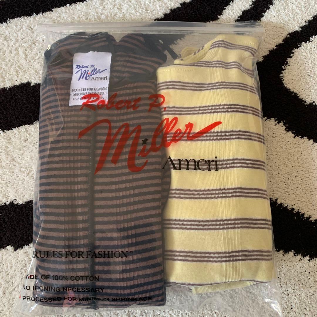 AMERI MILLER×Ameri BUISTIER SET TOPブラウン