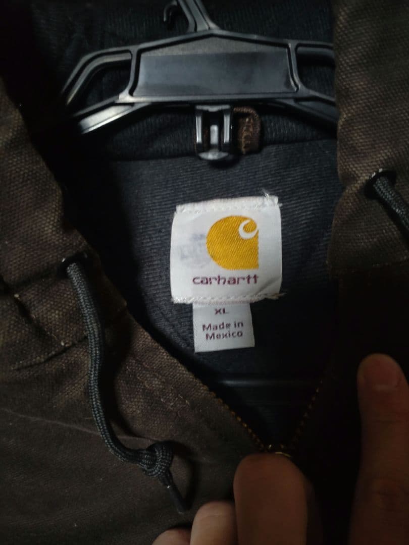 Carhartt ダークブラウン アクティブジャケット XL