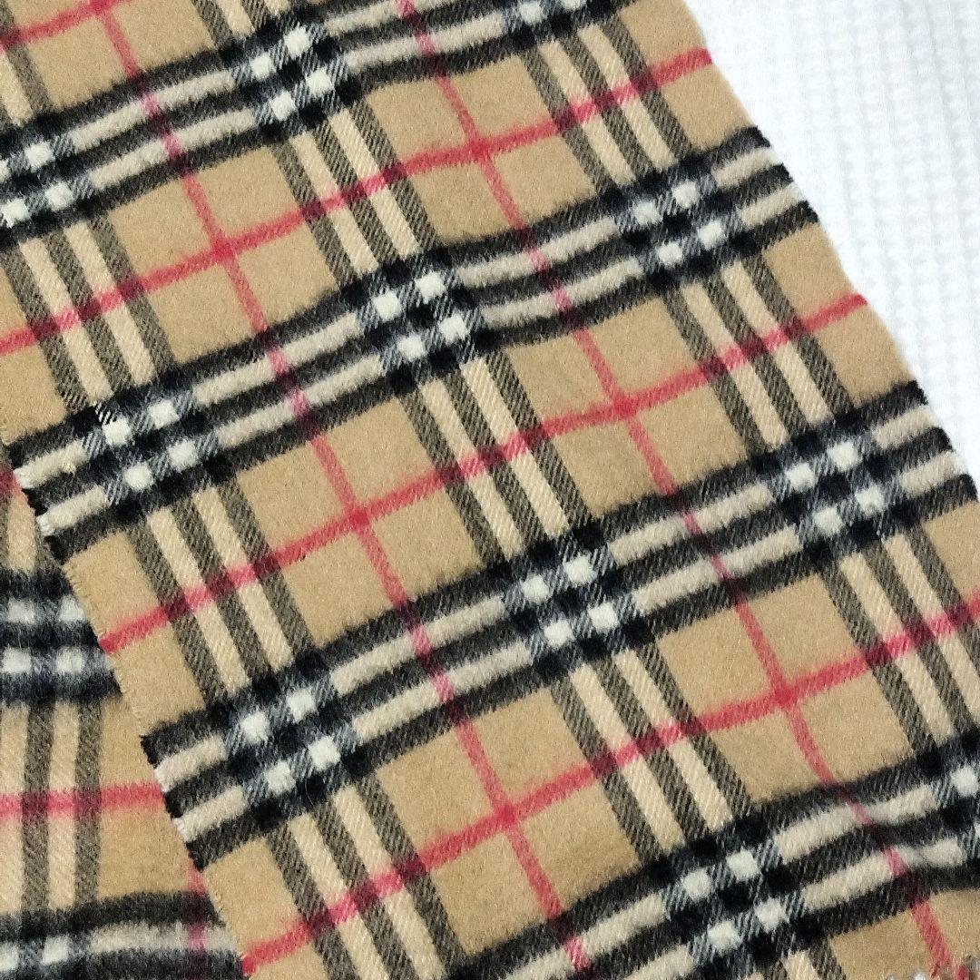 BURBERRY バーバリー マフラー ノバチェック カシミヤ100% ベージュ