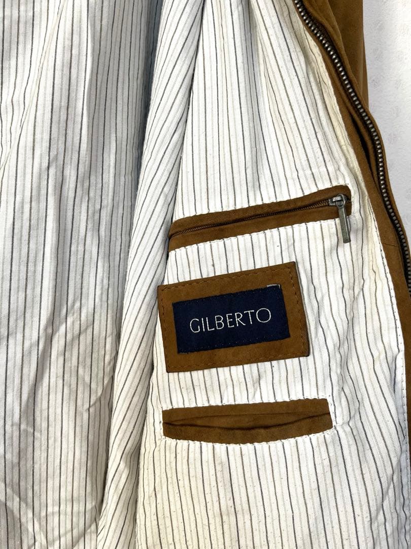 ク*ス様 古着 GILBERTO スエードレザーブルゾンジャケット　ヴィンテージ