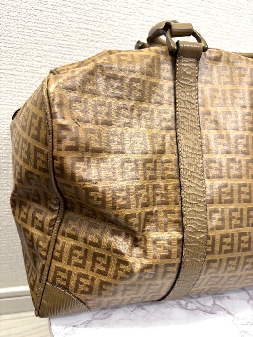 【FENDI】 フェンディ ボストンバッグ ヴィンテージ ズッキーノ