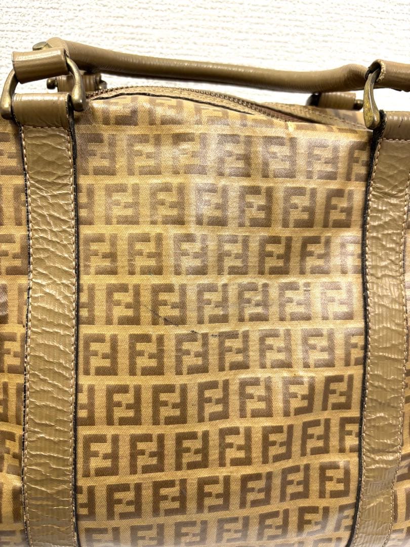 【FENDI】 フェンディ ボストンバッグ ヴィンテージ ズッキーノ