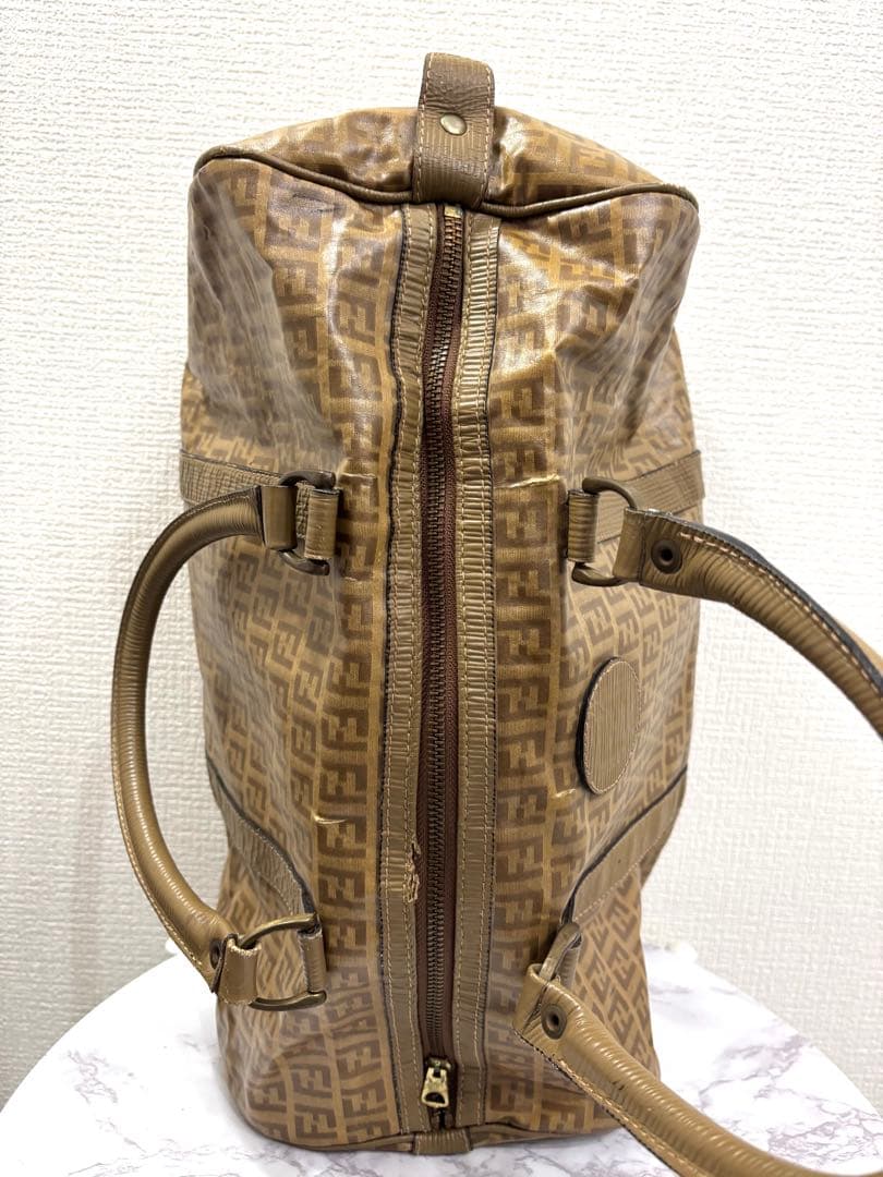 【FENDI】 フェンディ ボストンバッグ ヴィンテージ ズッキーノ