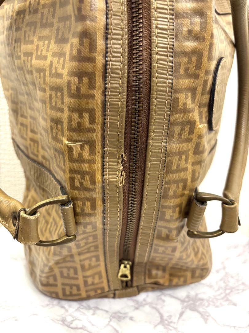 【FENDI】 フェンディ ボストンバッグ ヴィンテージ ズッキーノ