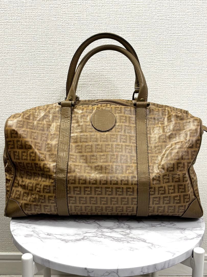 【FENDI】 フェンディ ボストンバッグ ヴィンテージ ズッキーノ