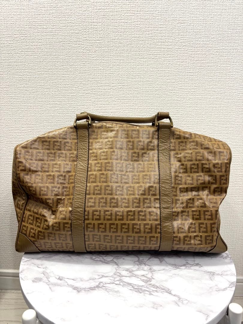 【FENDI】 フェンディ ボストンバッグ ヴィンテージ ズッキーノ