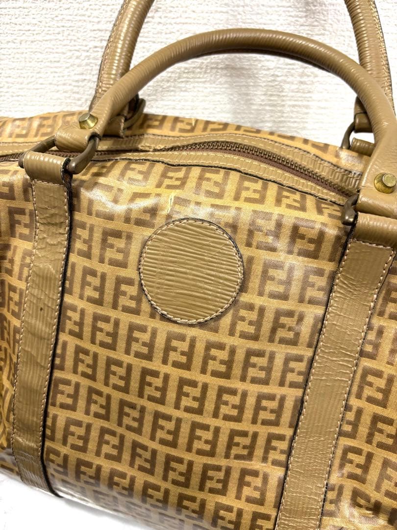 【FENDI】 フェンディ ボストンバッグ ヴィンテージ ズッキーノ