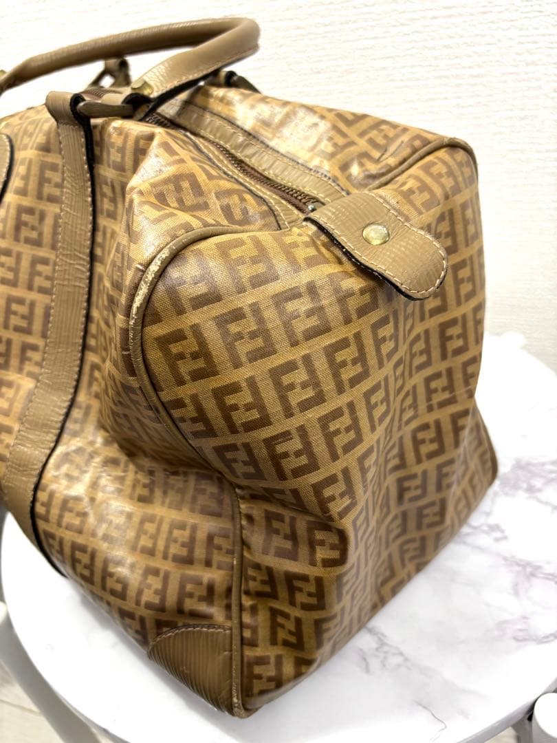 【FENDI】 フェンディ ボストンバッグ ヴィンテージ ズッキーノ