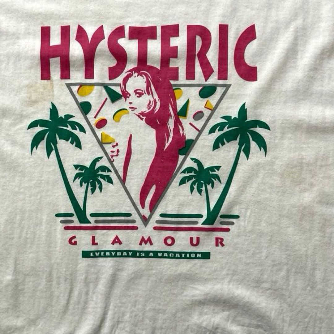 HYSTERIC GLAMOUR グラフィックTシャツ　ヒスガール　Lサイズ　白