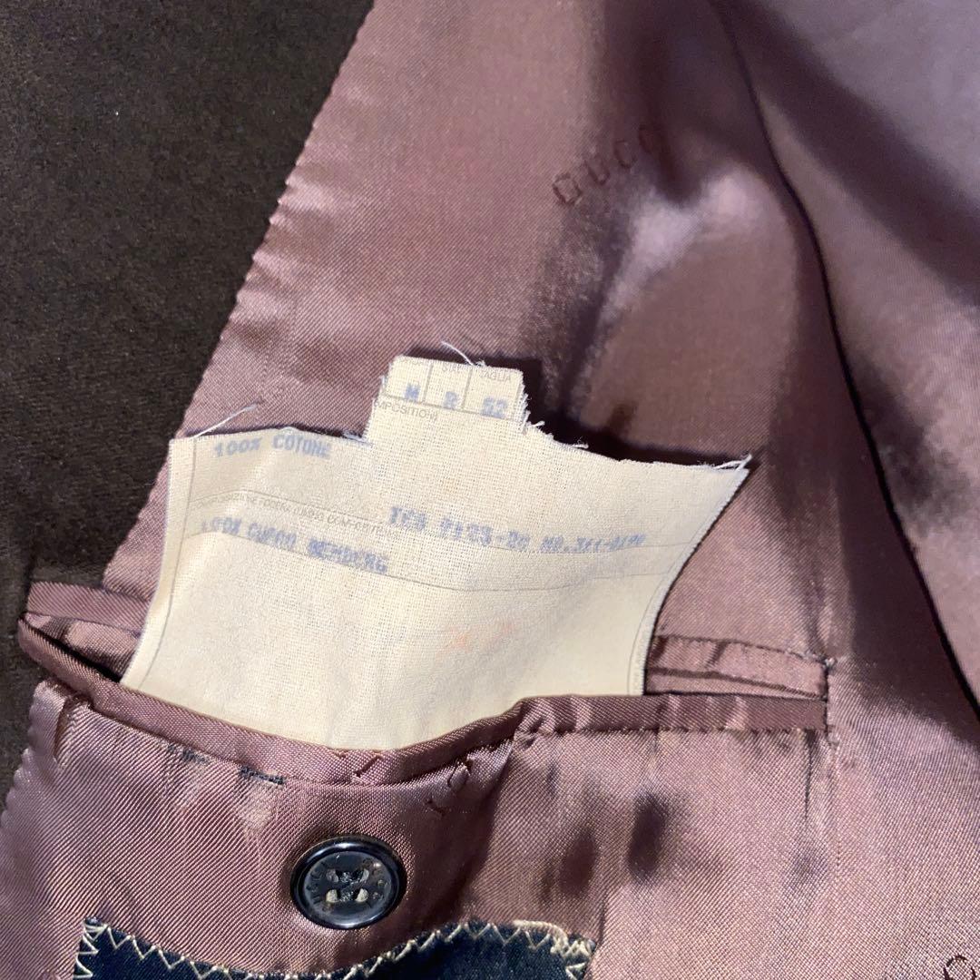 グッチGUCCI ブラウン ダブルブレスト テーラードコート【美品】