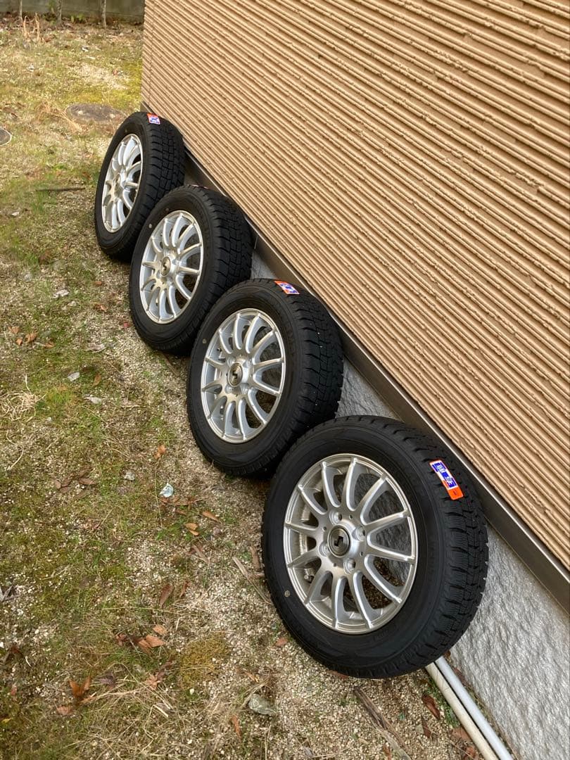 美品★スタッドレス４本セット★155/65R13 アルミ付きダンロップ
