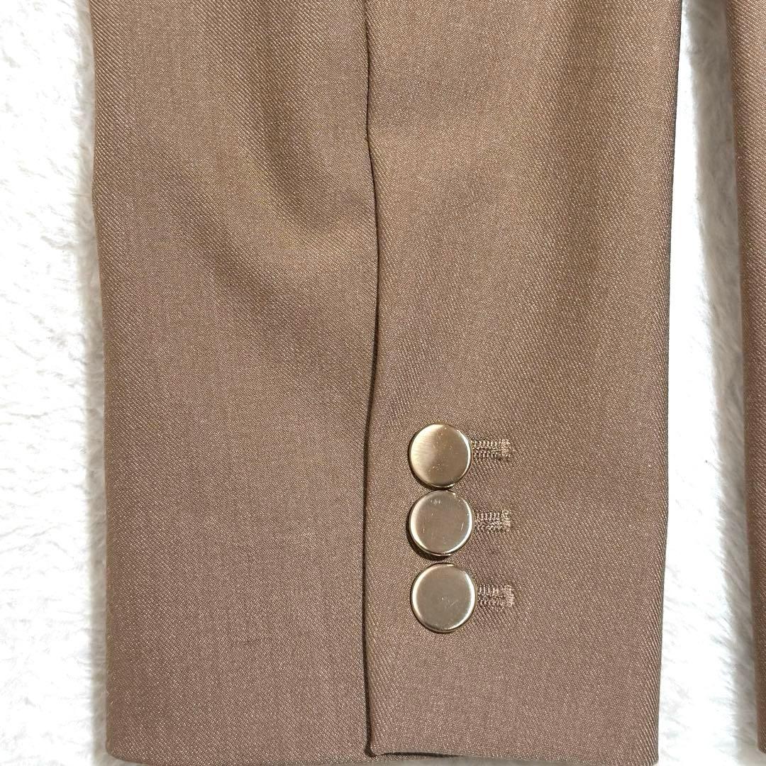 未使用級✨　MaxMara　ジャケット　ウール混　金ボタン　キャメル　XL　近年