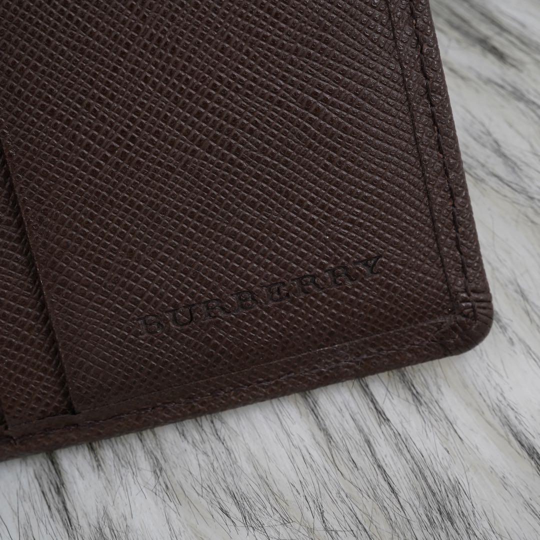 美品　箱付き　BURBERRY LONDON 折り財布　ノバチェック　ブラウン