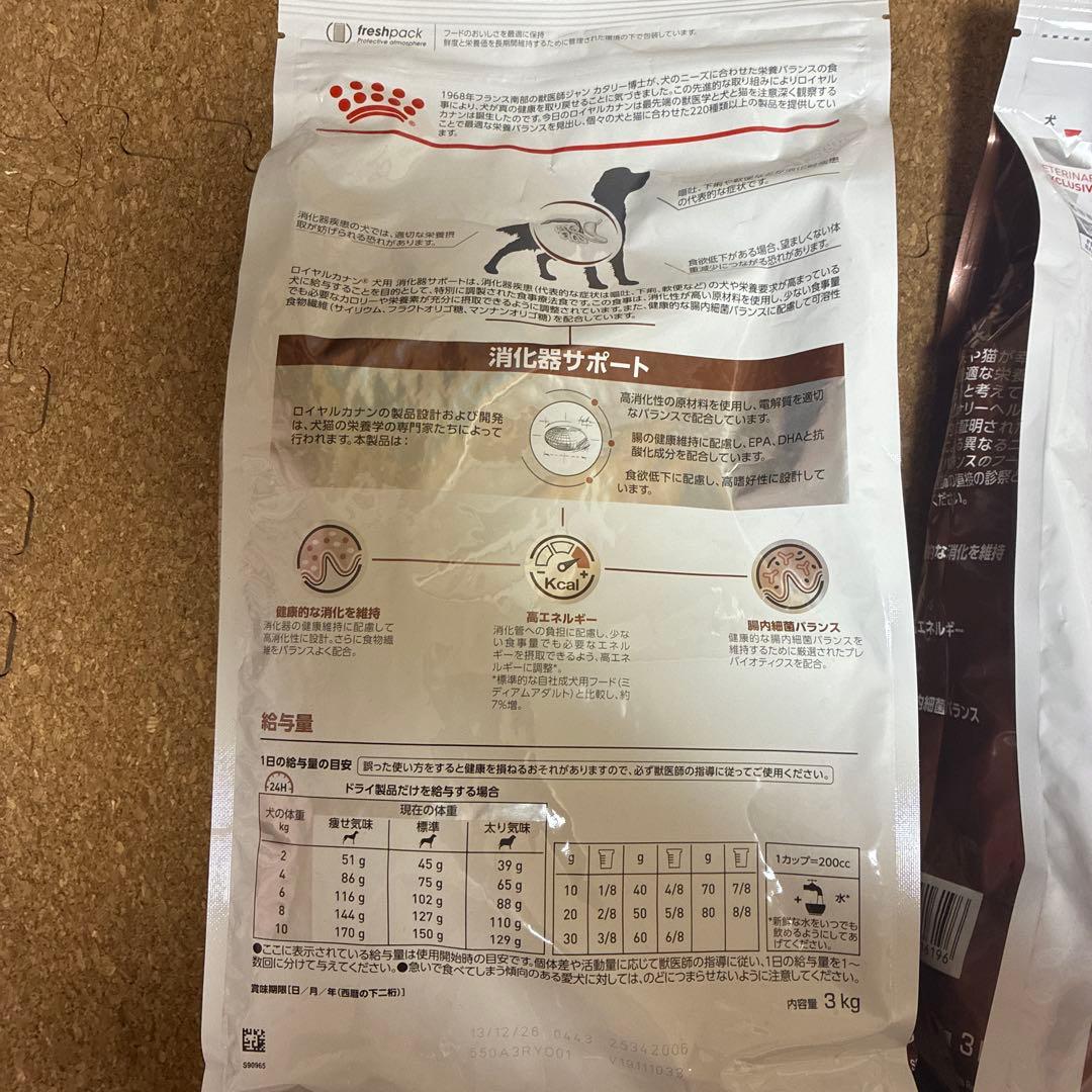  CANIN 消化器サポート 3kg 2袋セット