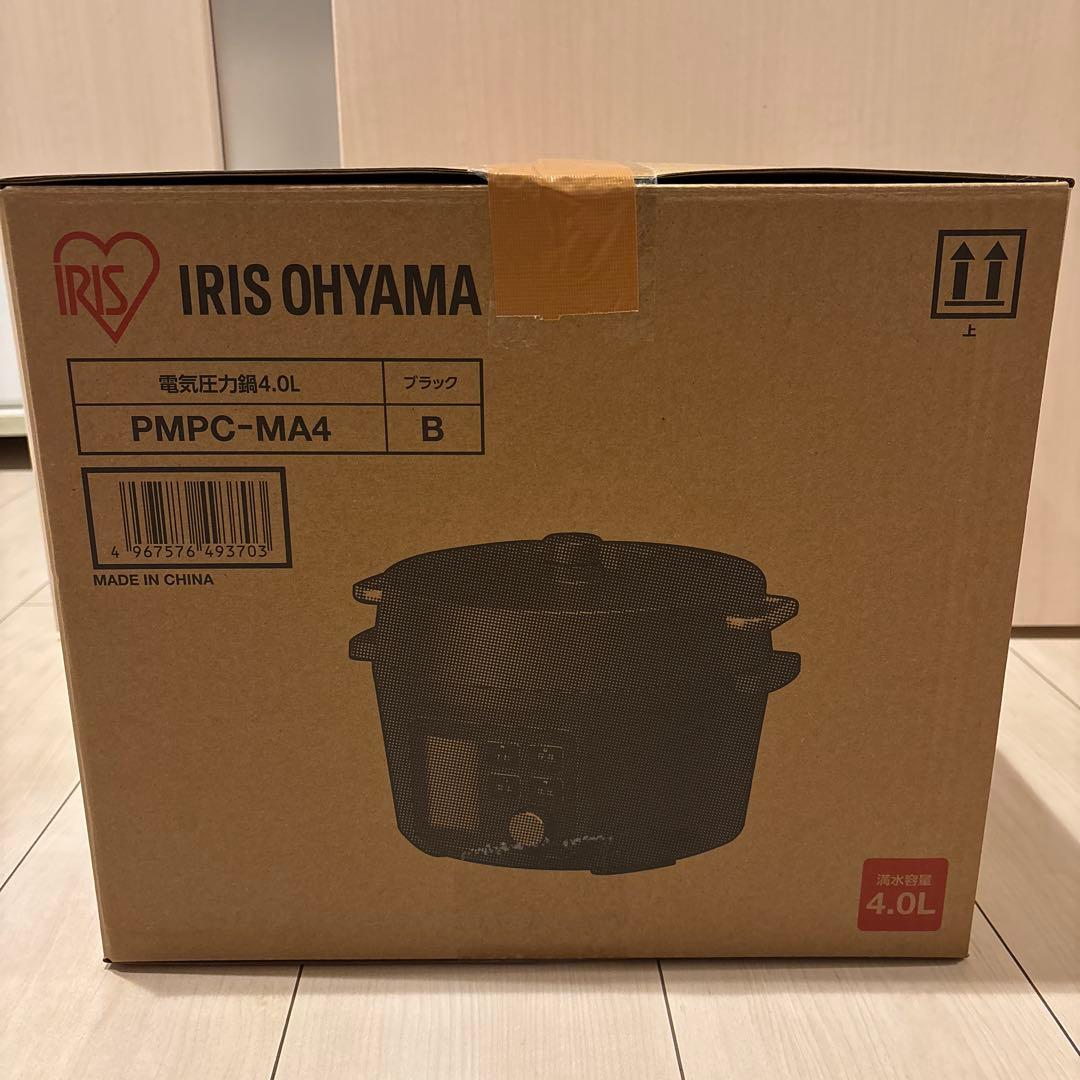 【新品】IRIS OHYAMA 電気圧力鍋PMPC-MA4 4.0Lブラック