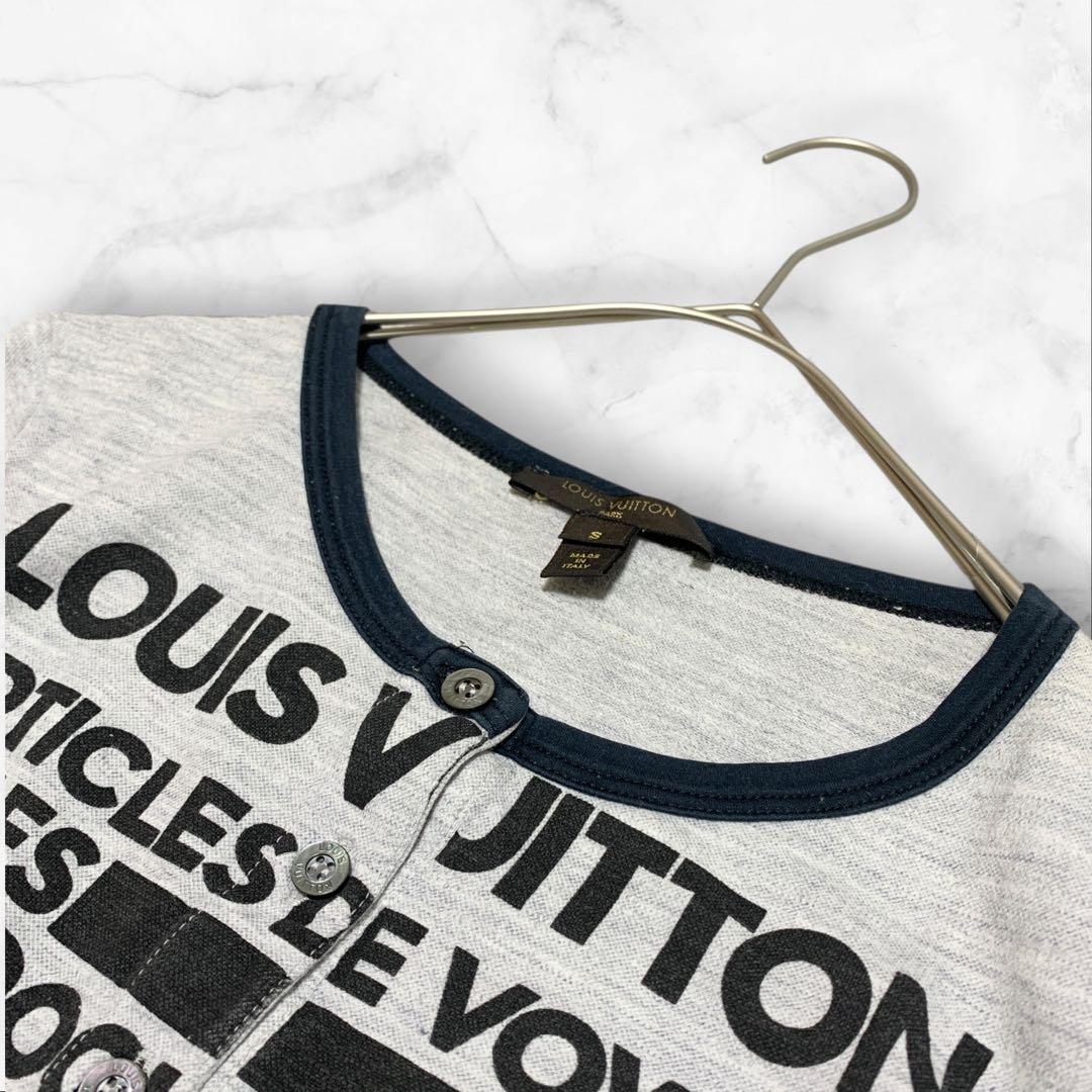 Louis Vuitton ルイヴィトン ヘンリーネック 半袖Tシャツ グレー