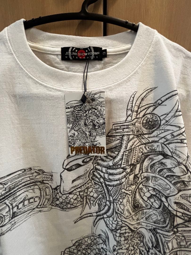 【希少】プレデター（1987年）×JETLINK Tシャツ　ホワイト　L