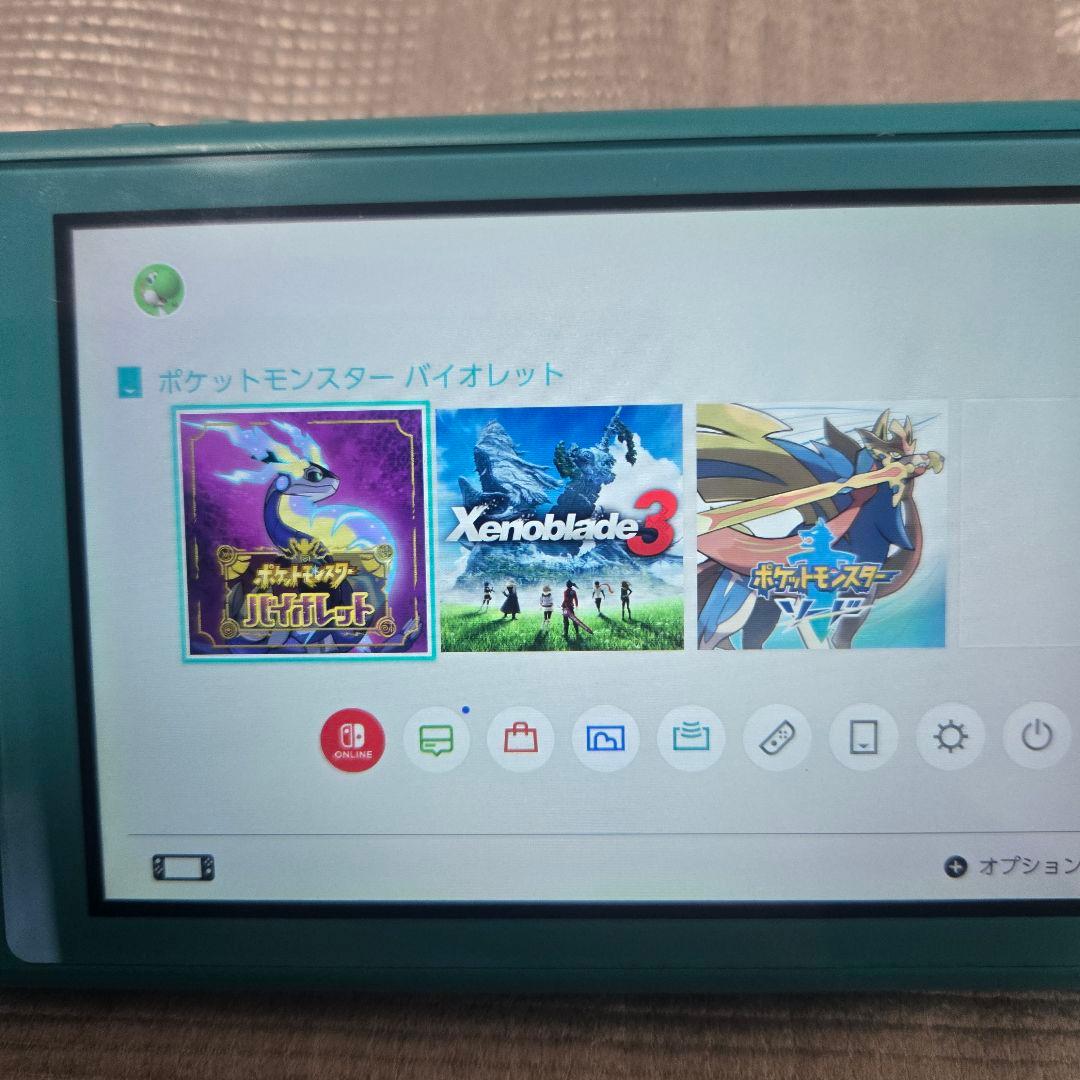 液晶美品 Nintendo switch lite ブルー