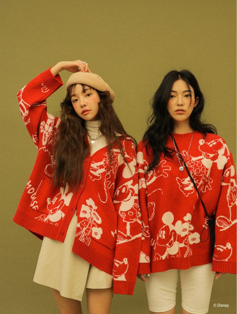 【uax】STYLE NANDA Disneyコラボ　カーディガン
