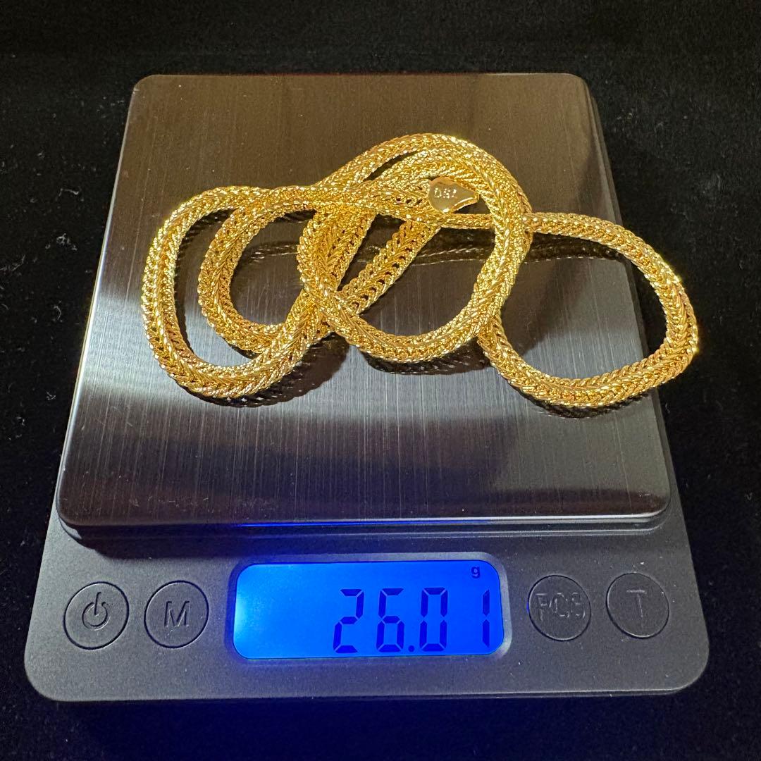 遺品整理 イタリア製 750刻印 ネックレス 26.01g