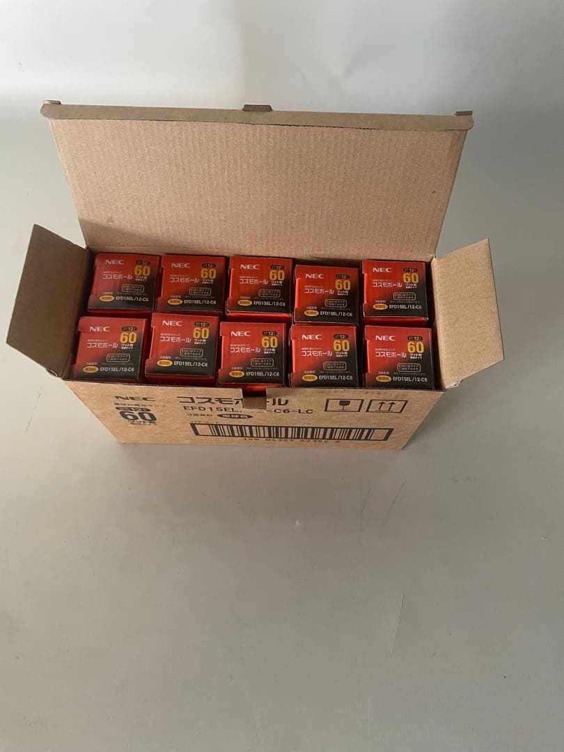11セットNEC 電球形蛍光ランプコスモボールEFD15EL/12-C