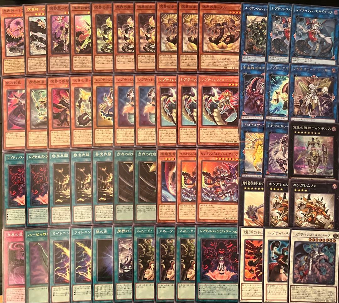 遊戯王　溟界　レプティレス　デッキ　ナイア　ヌル