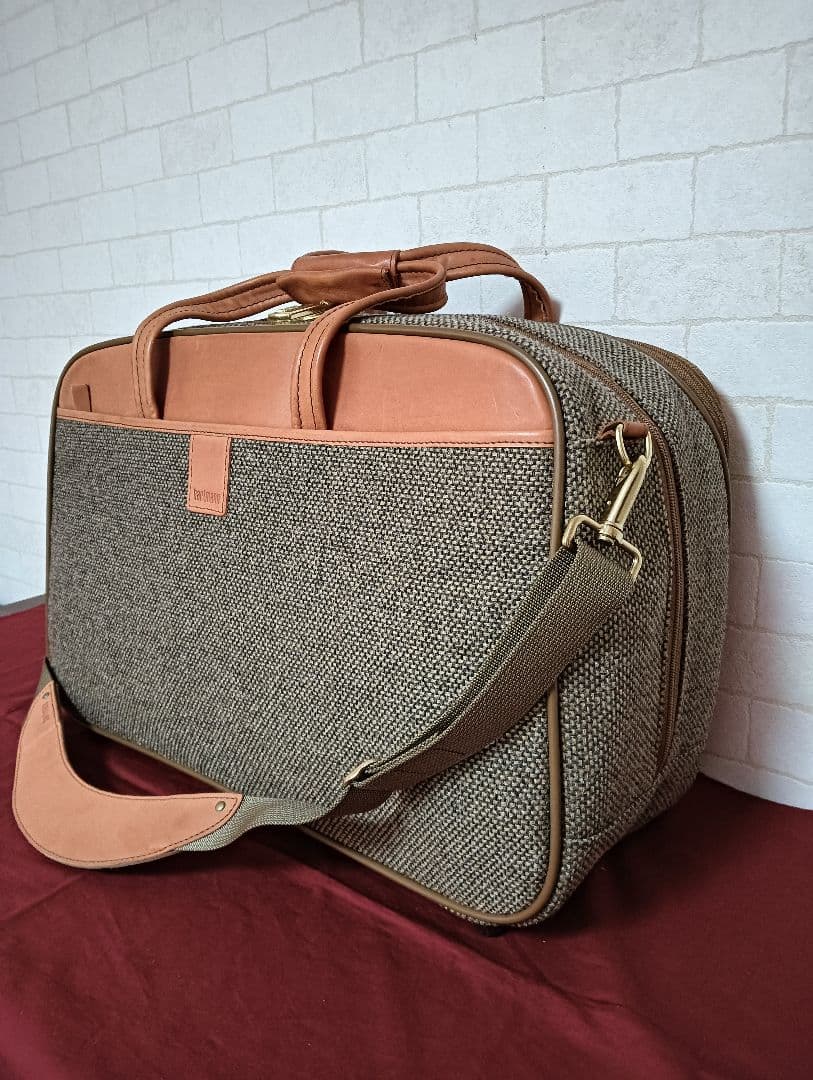 美品!hartmann ハートマン ツイード メンズ大型2WAYボストンバッグ