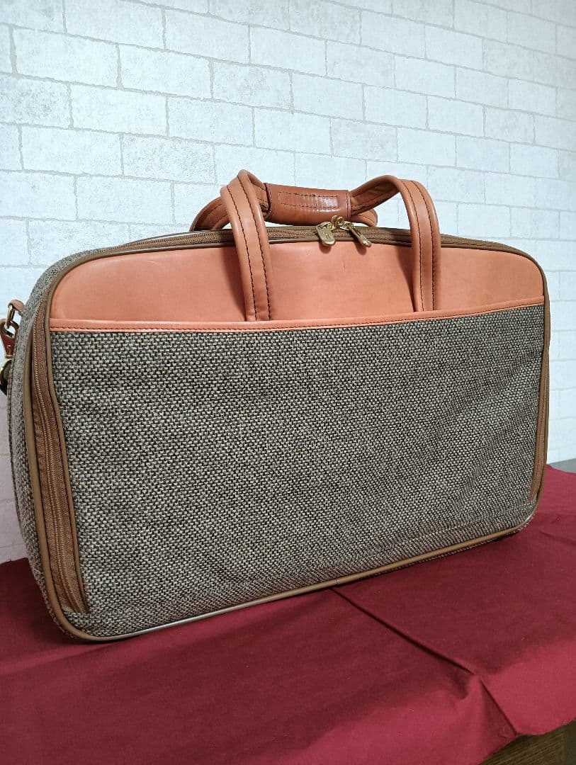 美品!hartmann ハートマン ツイード メンズ大型2WAYボストンバッグ