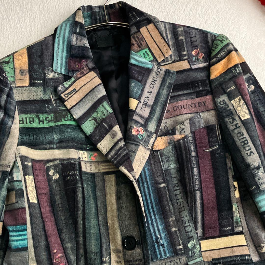極美品★ポールスミス Paul Smith★別珍 ブック柄 テーラードジャケット